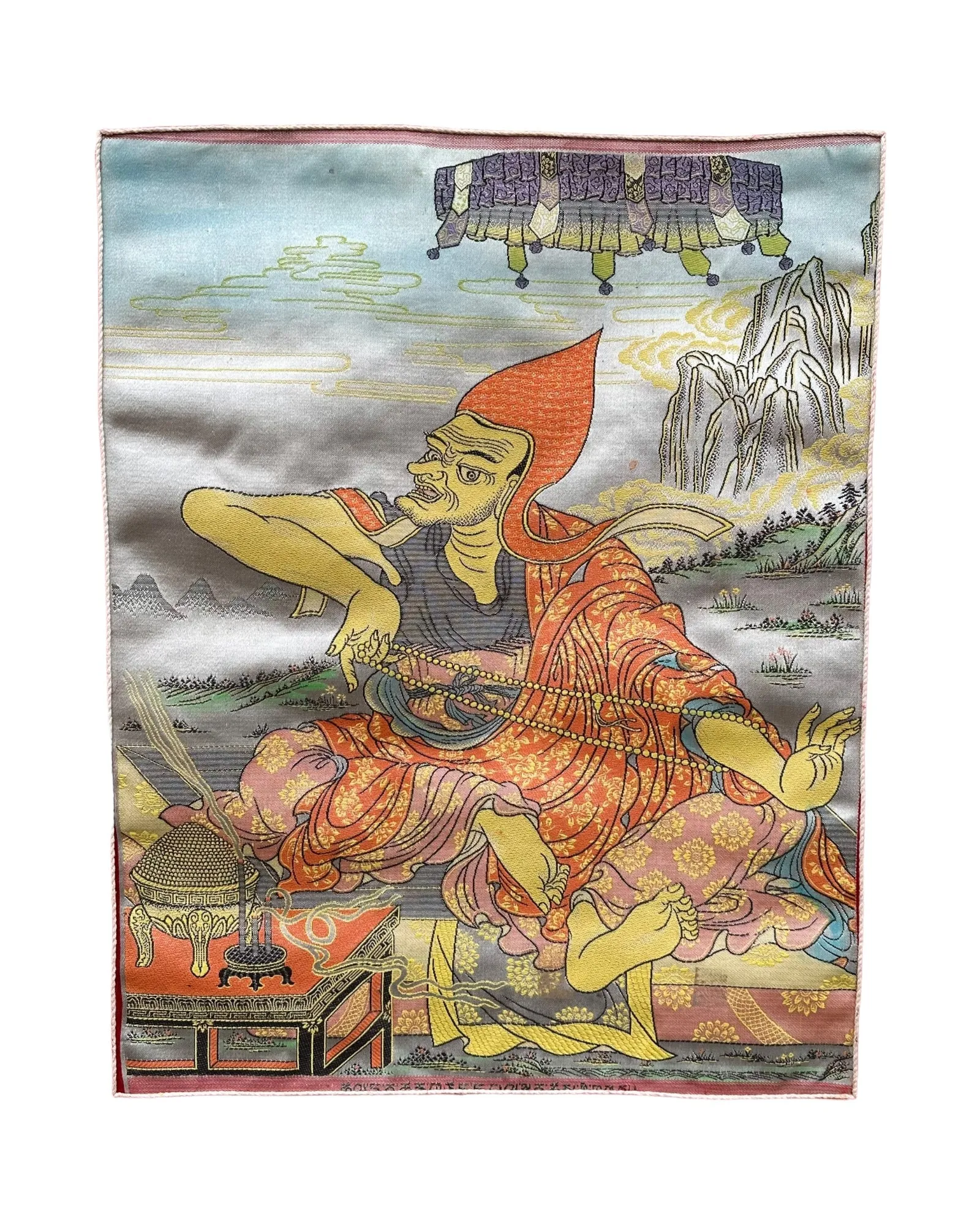 Dignaga Silk Old Thangka