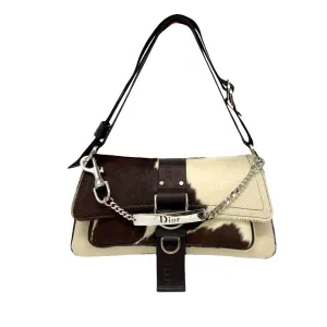 Dior White Cow Chain Shoulder Bag