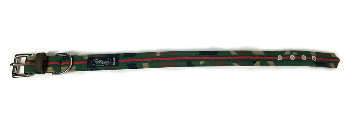 Dog Bar Camo Designer Inspired Adjustable Collar