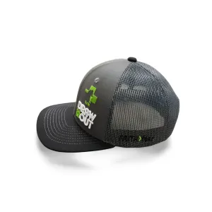 Draw it Out® Black & Grey Hat with FAITH>fear Logo