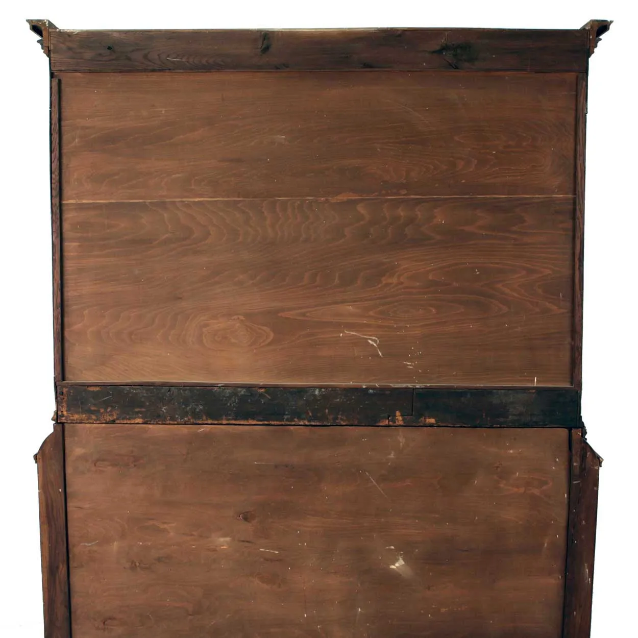 Dutch Baroque Inlaid Oak and Glass Display Cabinet