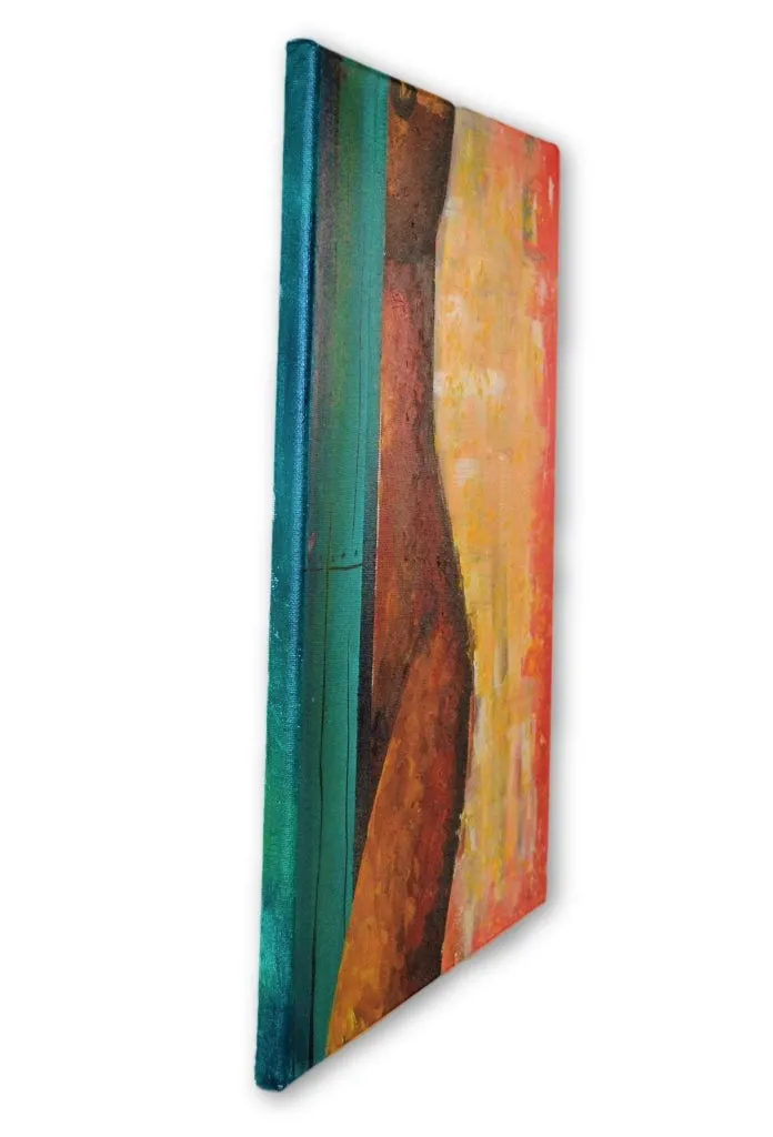Dèyè Pòt - PREMIUM - 16 x 20 in. by Nathalie Lubin