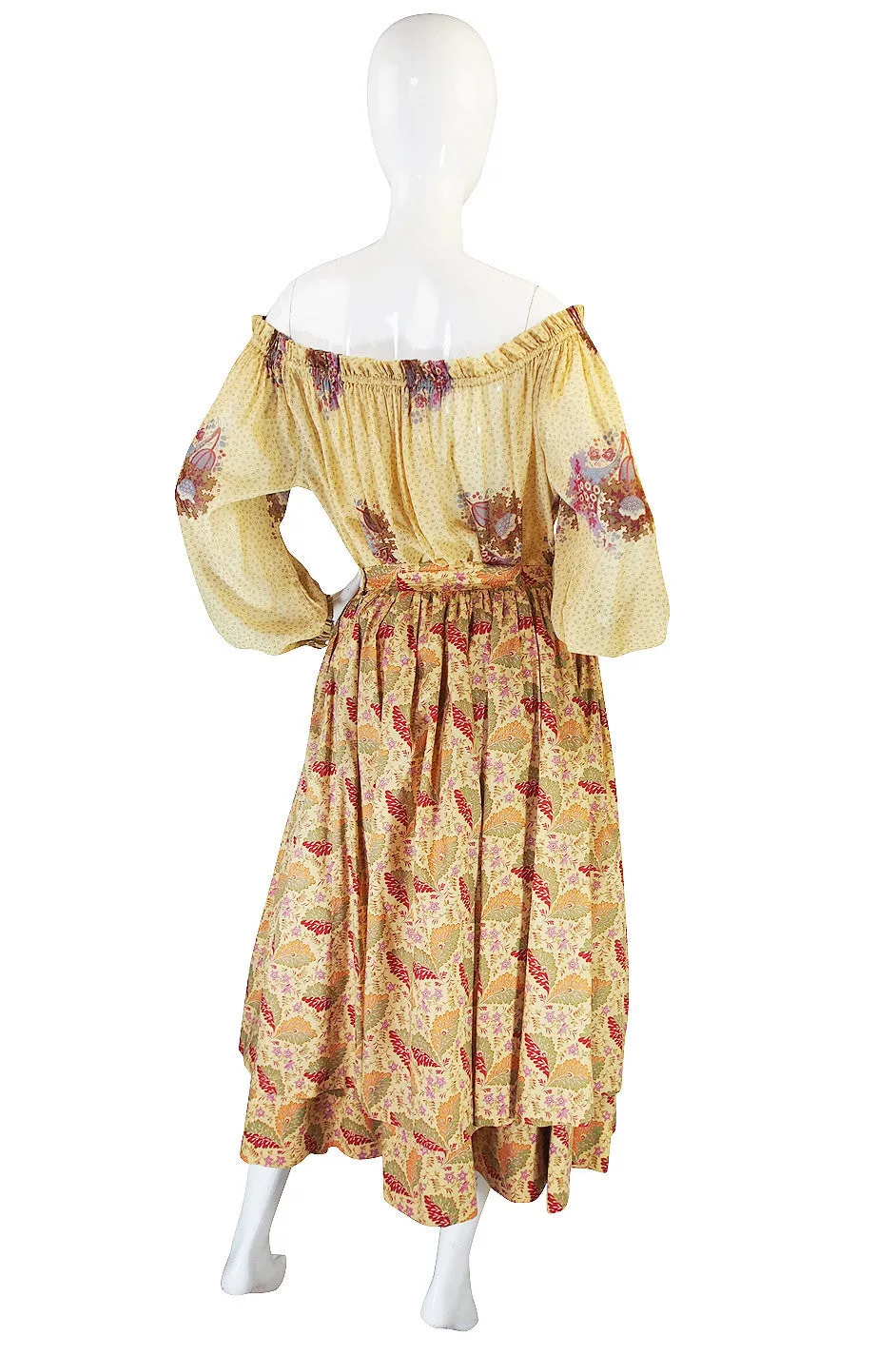 Early 1970s Lanvin Paris Skirt & Top or Dress