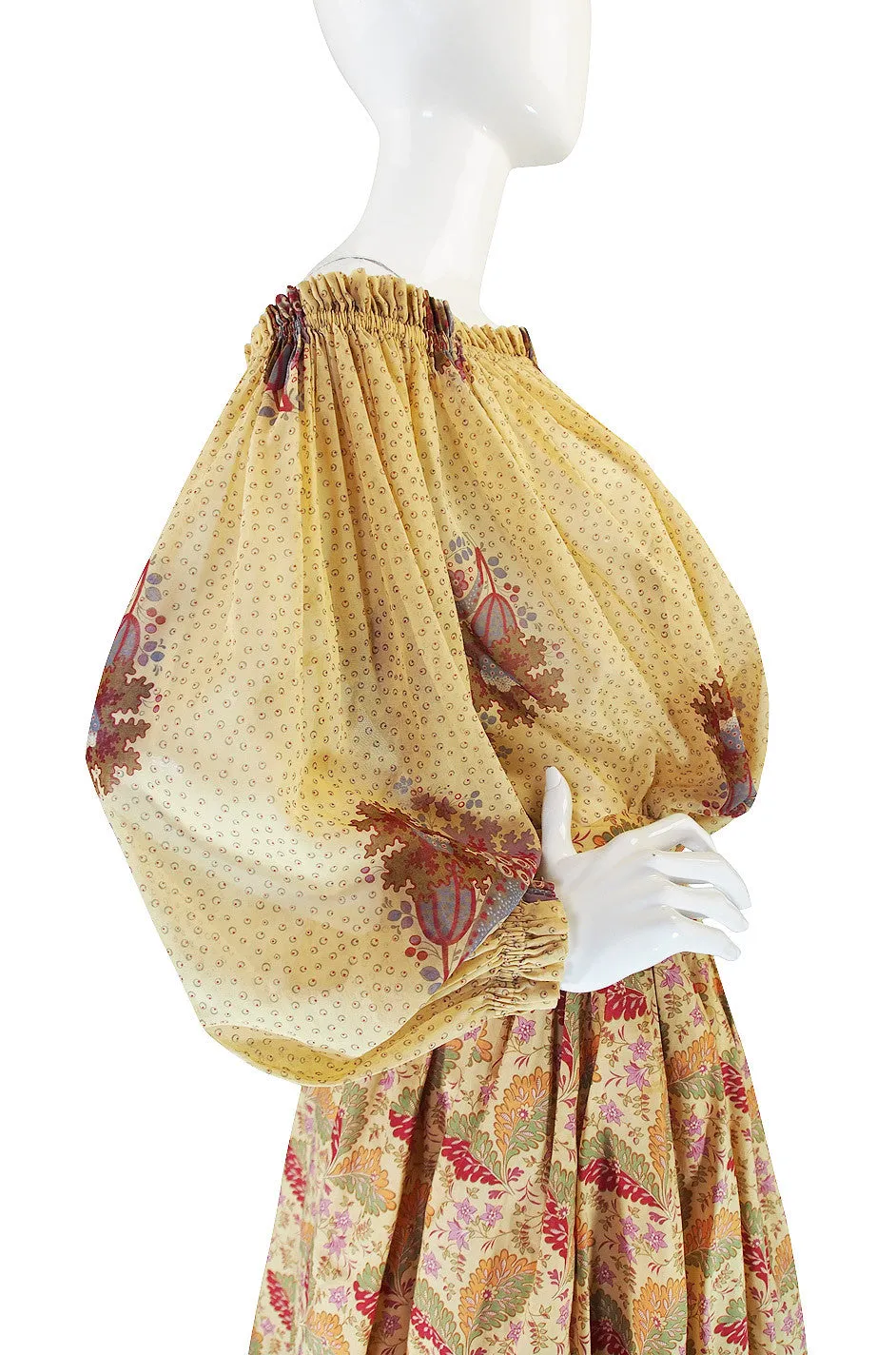 Early 1970s Lanvin Paris Skirt & Top or Dress