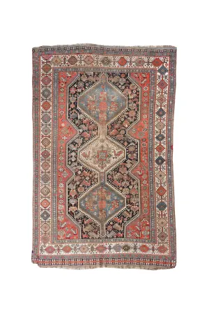 Early 20th Century Shiraz Rug - 78" x 122" - ON HOLD