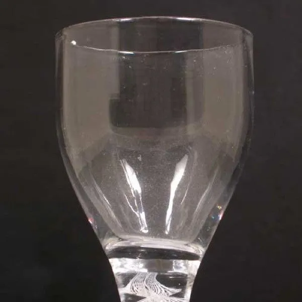 Early Double-Series Cotton Twist Stem Wine Glass