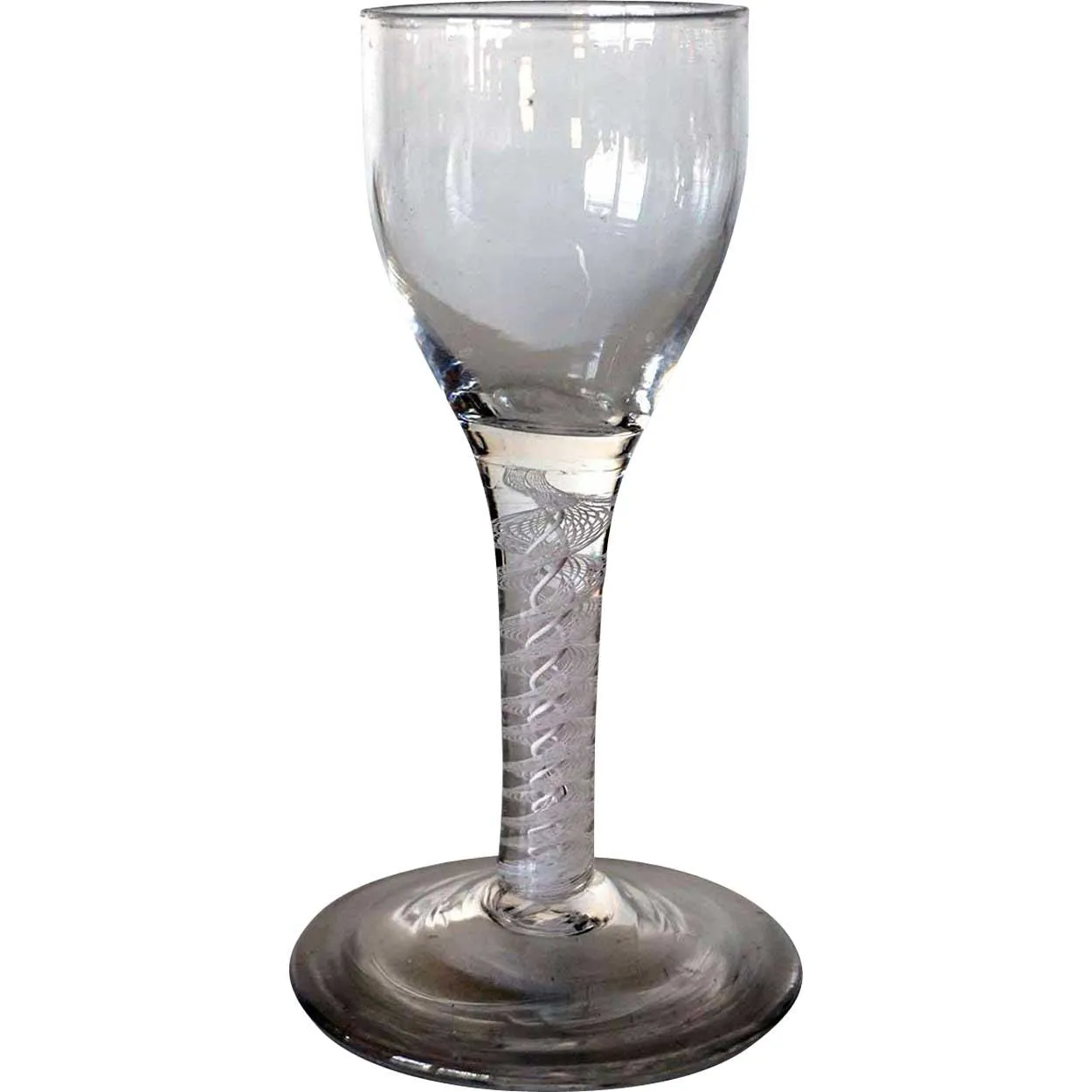 Early Double-Series Cotton Twist Stem Wine Glass