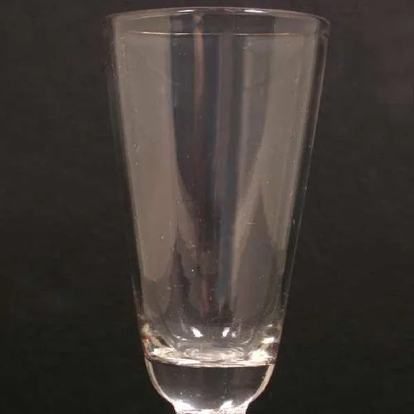 Early Double-Series Opaque Cotton Twist Stem Ale Glass