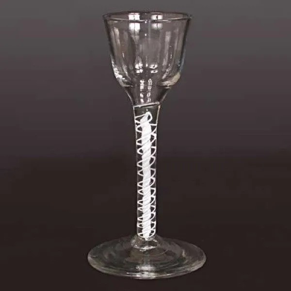 Early Double-Series Opaque Twist Stem Wine/Cordial Glass