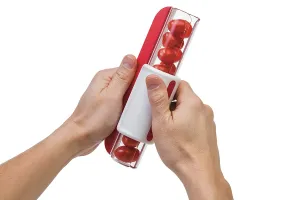 Easy Grape and Tomato Slicer. Zip, Lock and Slice