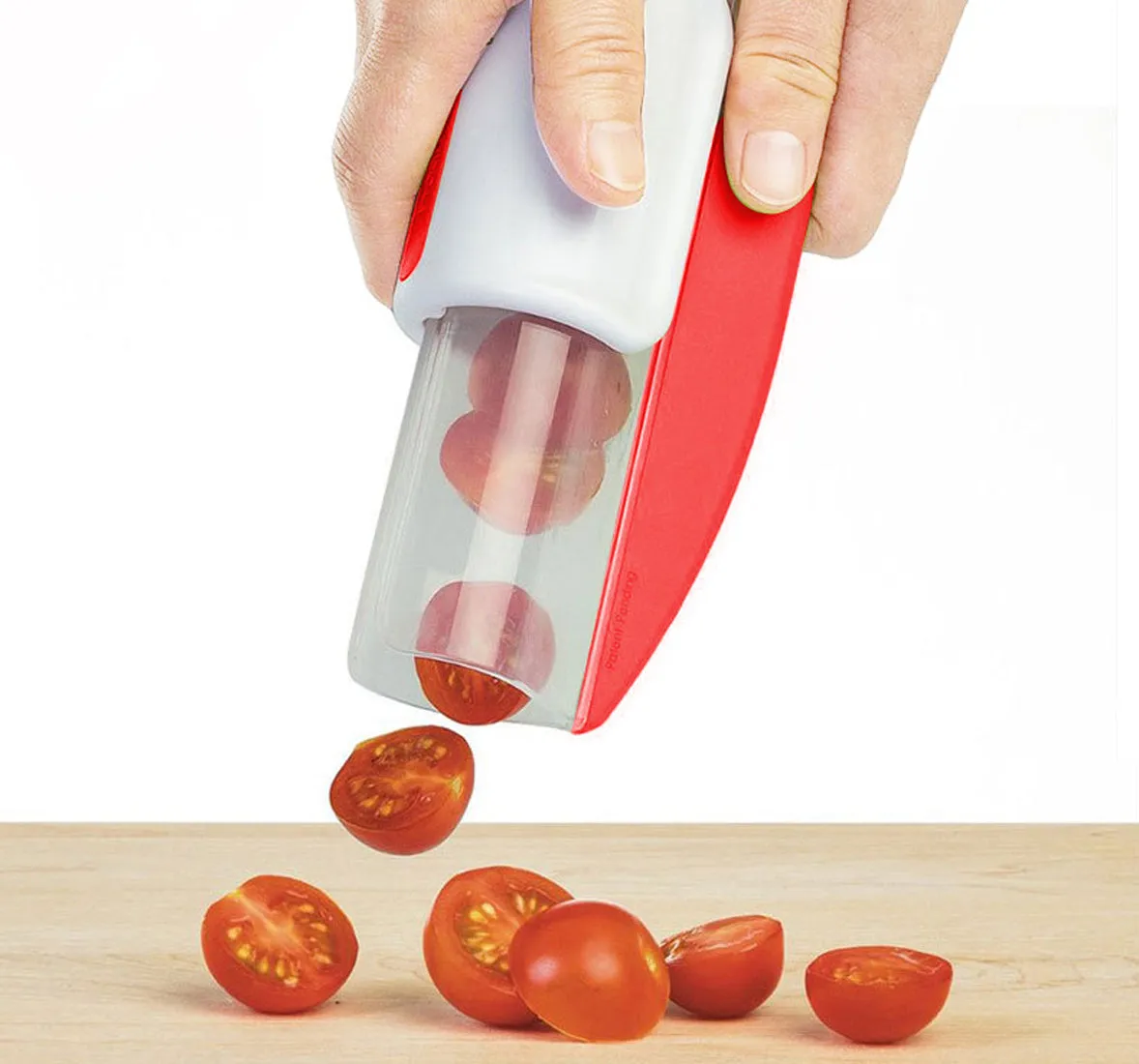 Easy Grape and Tomato Slicer. Zip, Lock and Slice