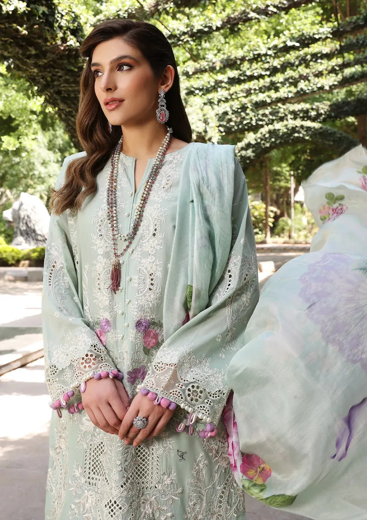 ECF-11A SERENITY |  Elaf Premium festive Chikankari collection2023