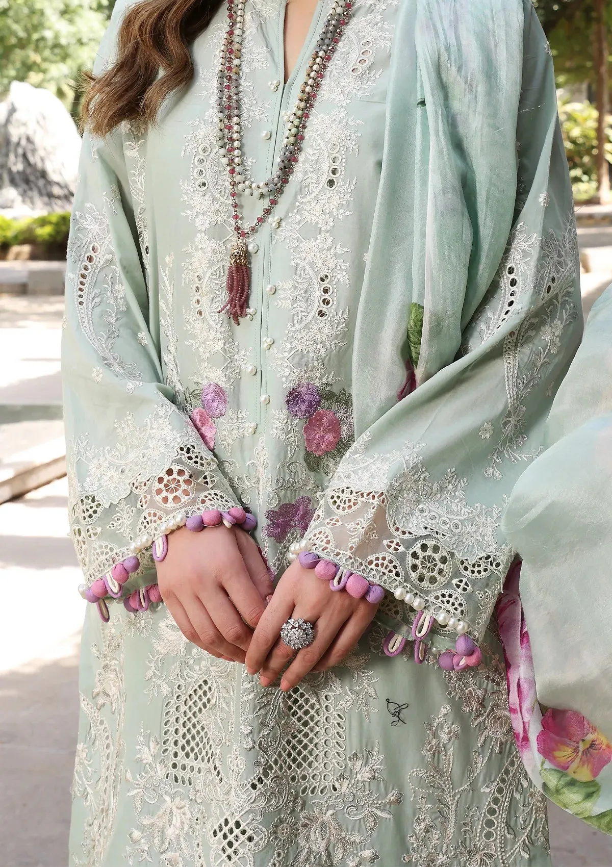 ECF-11A SERENITY |  Elaf Premium festive Chikankari collection2023