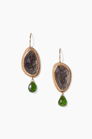 EGF14-5568 14k Black Mix Pompeii Earrings
