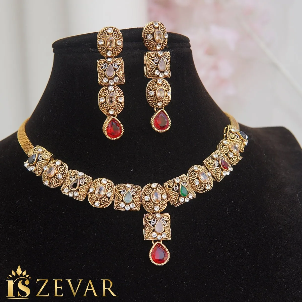 Egyptian Antique Gold Choker Set