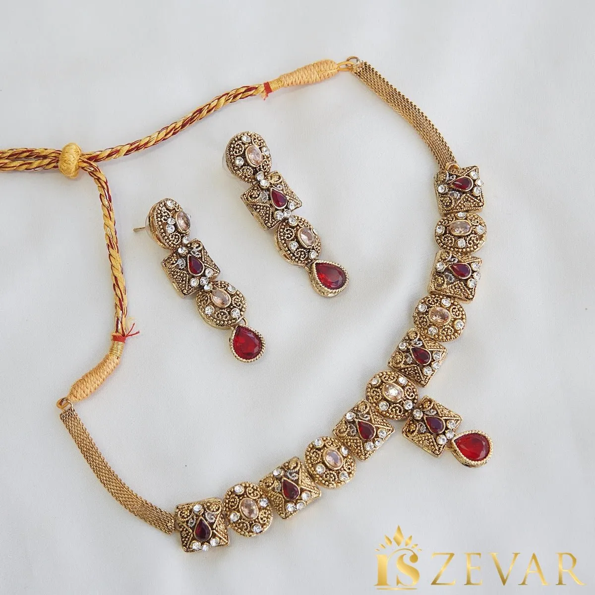 Egyptian Antique Gold Choker Set