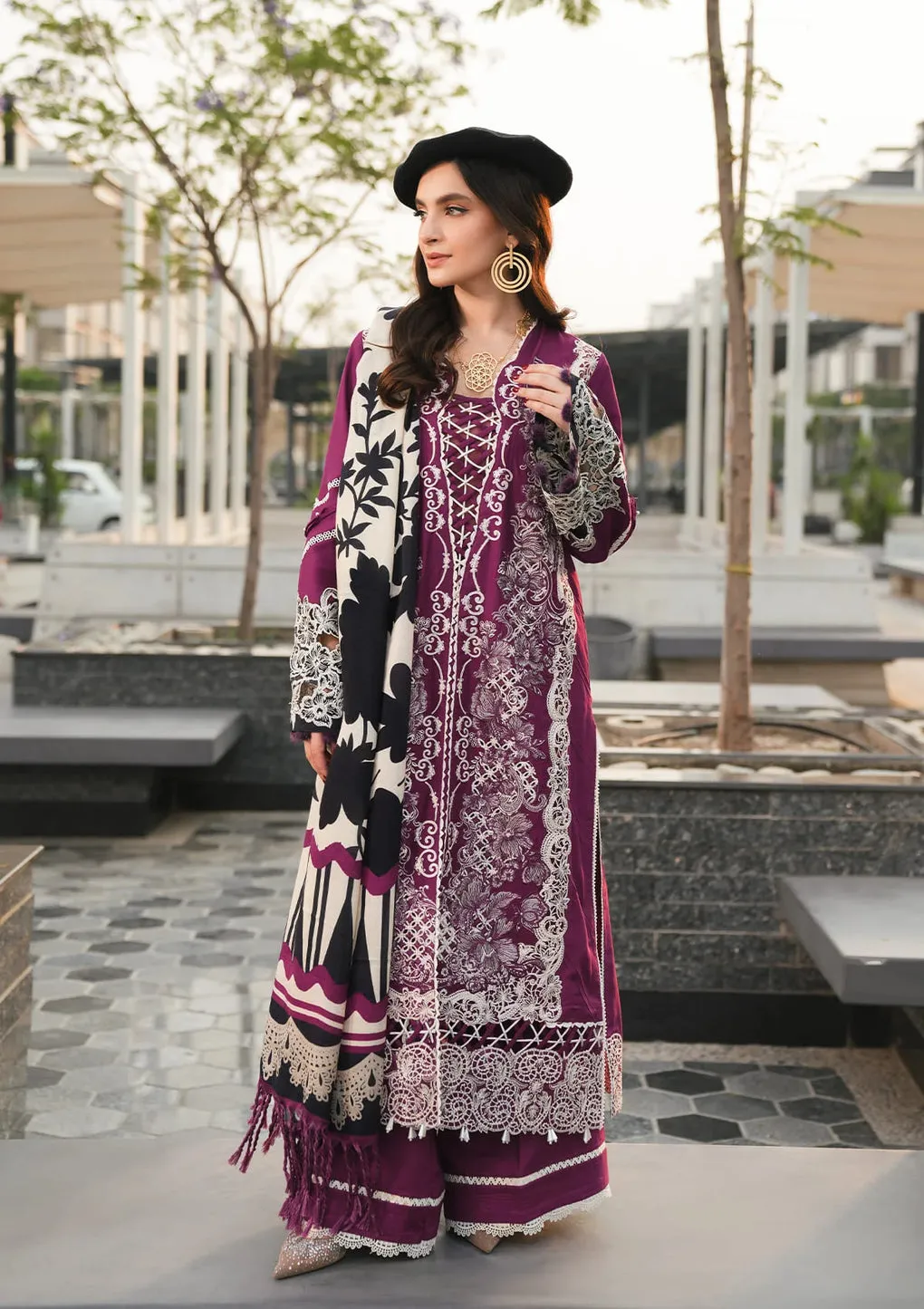 ELAF | PASHMINA WINTER SHAWL COLLECTION '24 | EPW-1A Infinite Love
