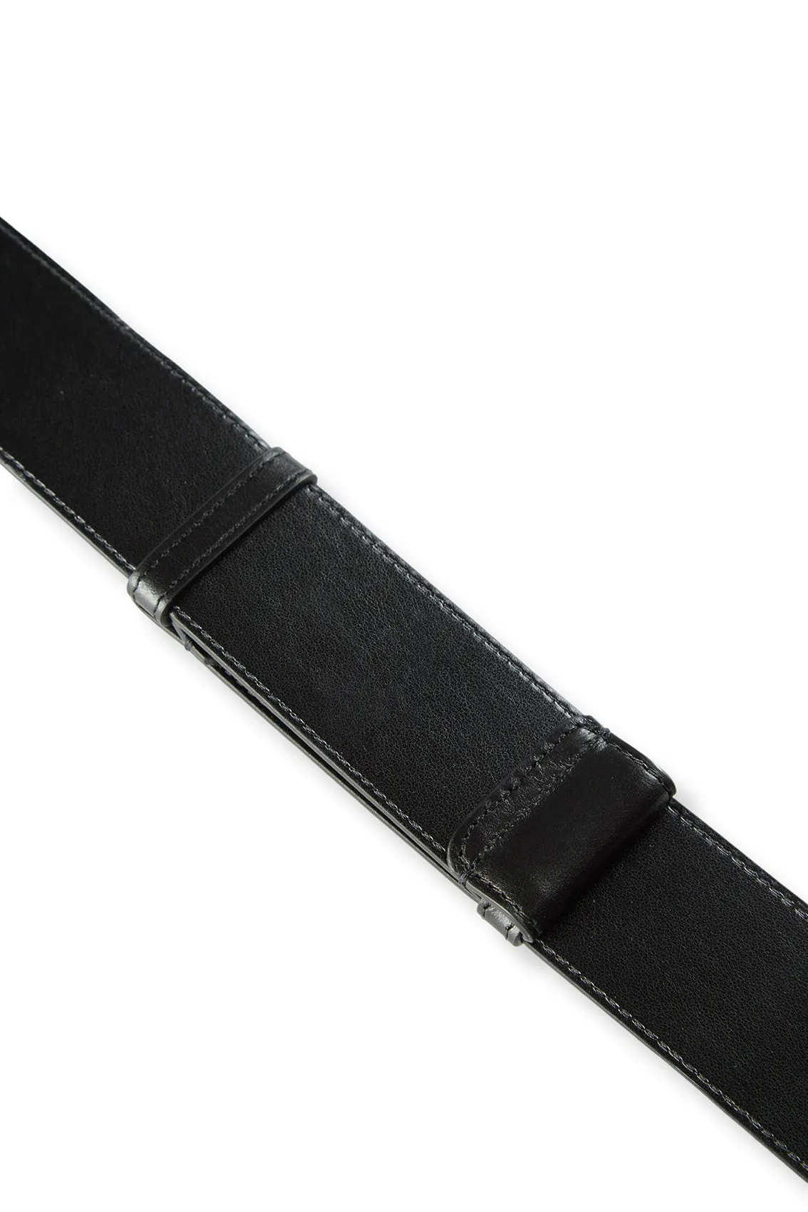ELEGANT EDGE - THE BLACK LEATHER BELT