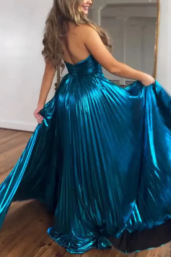 Elegant Halter Split Party Dress