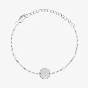 Elegant Initial Coin Bracelet