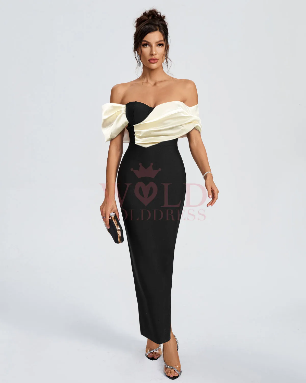 Elegant Off Shoulder Bandage Evening Dress