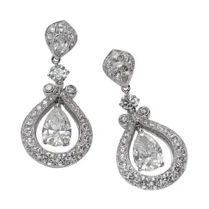 Elegant Pear Shape Drop Earring