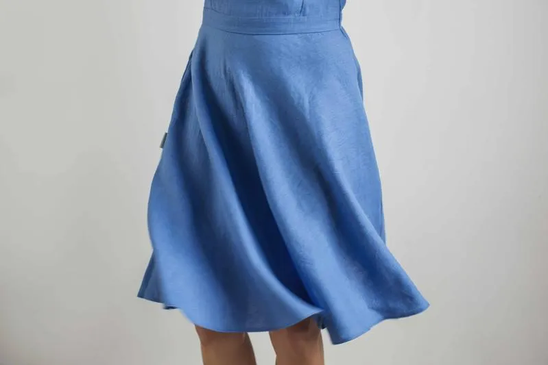 Elegant Sleeveless Linen Sundress