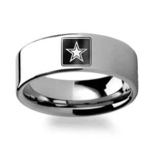 Elegant U.S Army Ring - Pure Titanium!