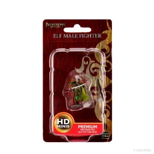 Elf Fighter Male: Pathfinder Battles Premium Painted Figure (W1)