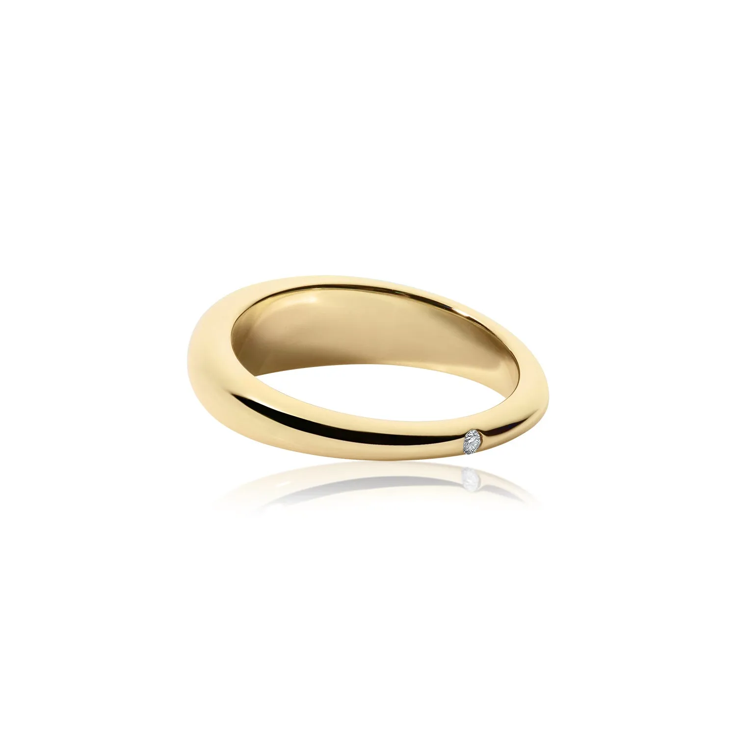 Emerald & Diamonds Mini Bubble Ring