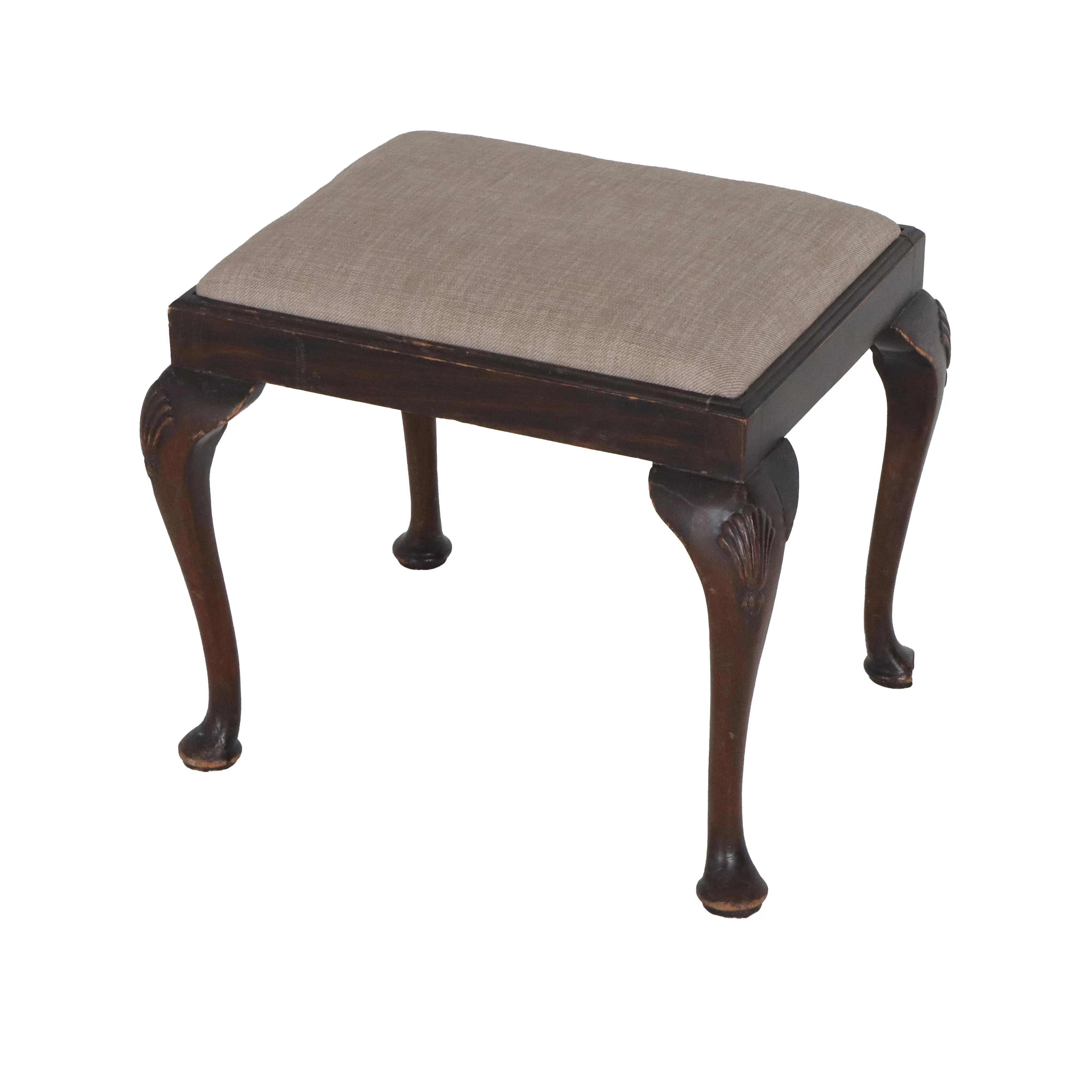 English Antique Pad Foot Stool c1790