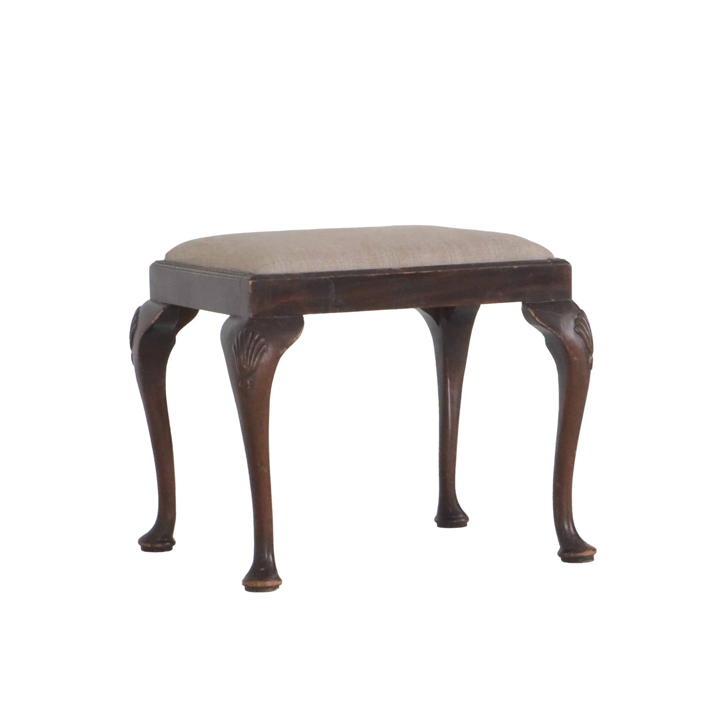 English Antique Pad Foot Stool c1790