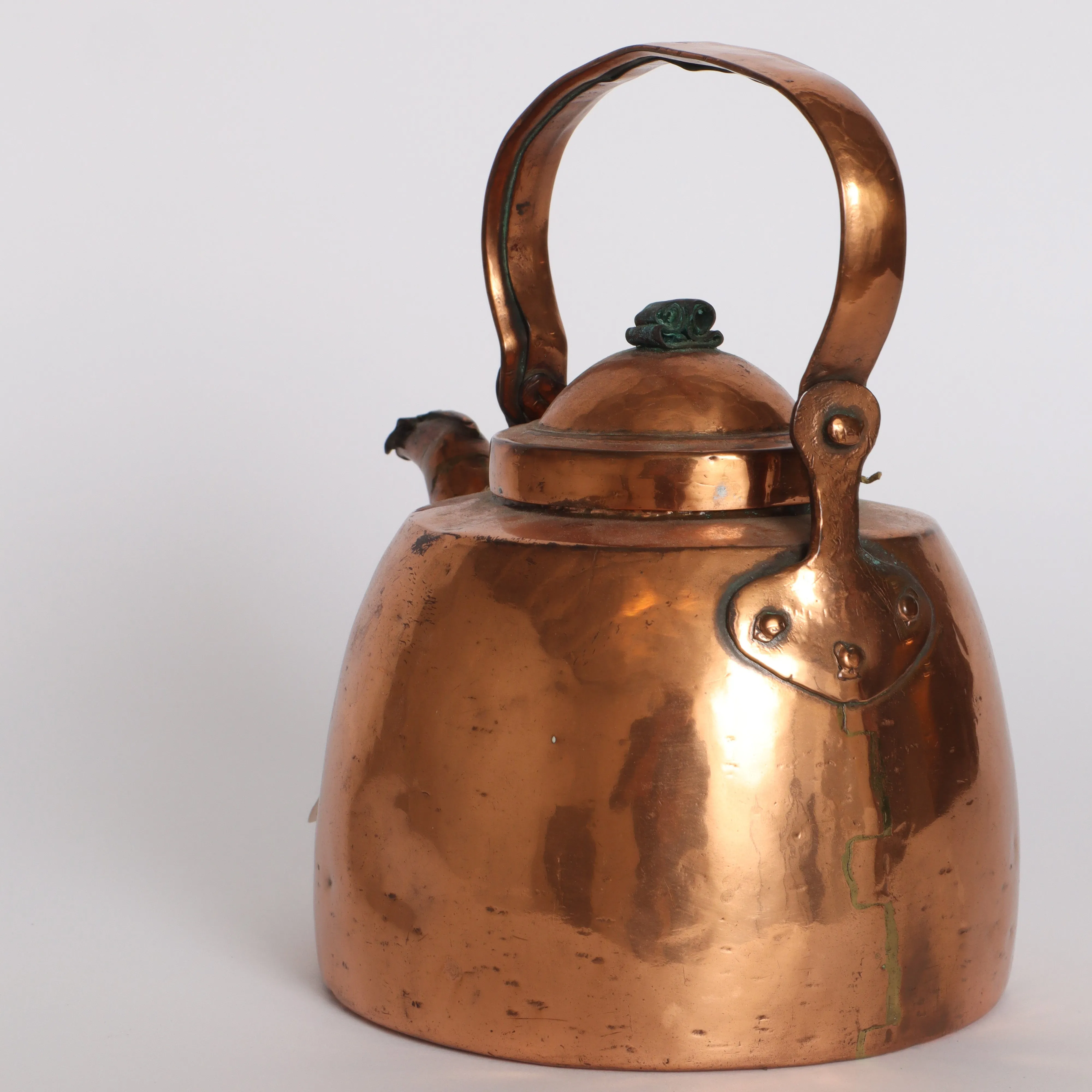 English Copper Tea Pot c1880