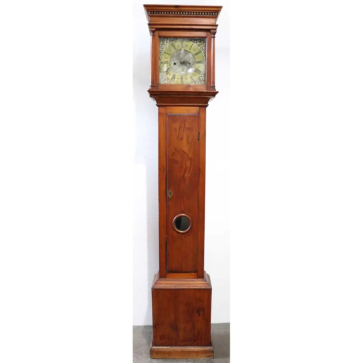English George II Henry Wattson Blackburn Pine Tall Case Clock