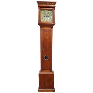 English George II Henry Wattson Blackburn Pine Tall Case Clock
