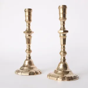 English Victorian Pair of Candle Sticks c1910