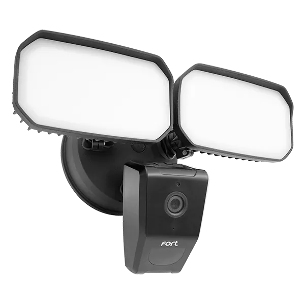 ESP ECSPCAMFLB Wi-Fi Security Camera with Twin Flood Lights Black