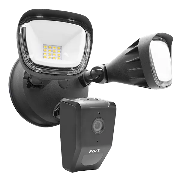 ESP ECSPCAMSLB Wi-Fi Security Camera with Twin Spot Lights Black