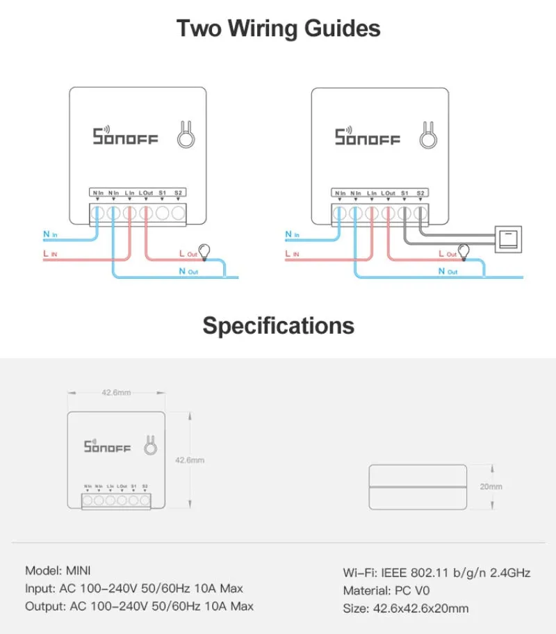Ewelink Remote Control and Wifi Switch Support
