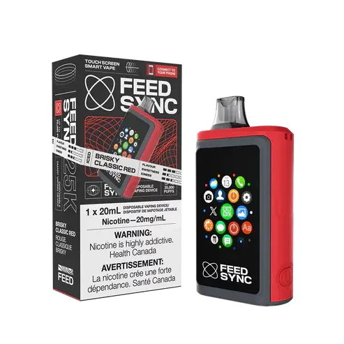 Feed Sync Disposable Vape - 25K - Brisky Classic Red
