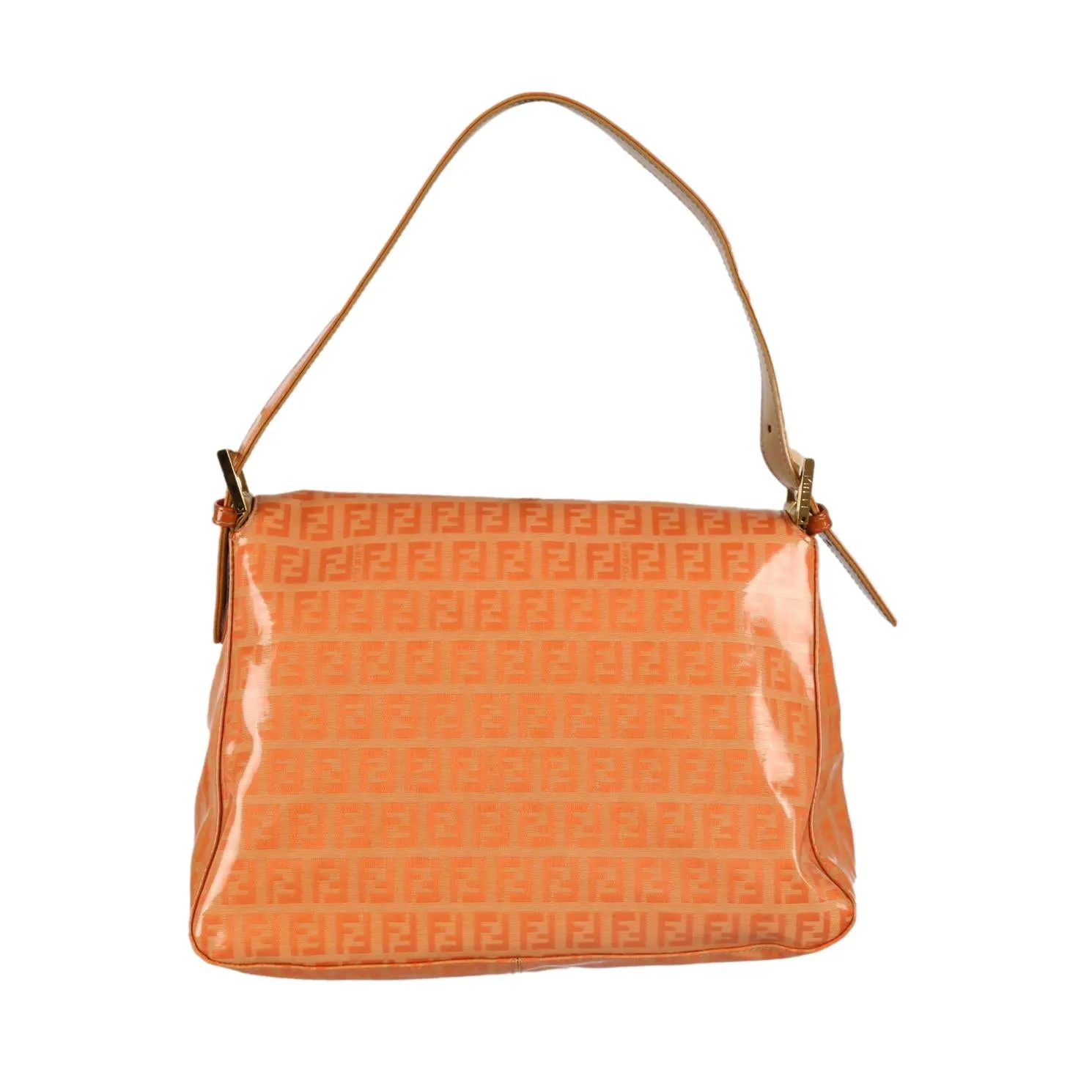 Fendi Orange Logo Baguette