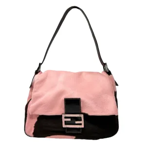 Fendi Pink Cow Print Baguette