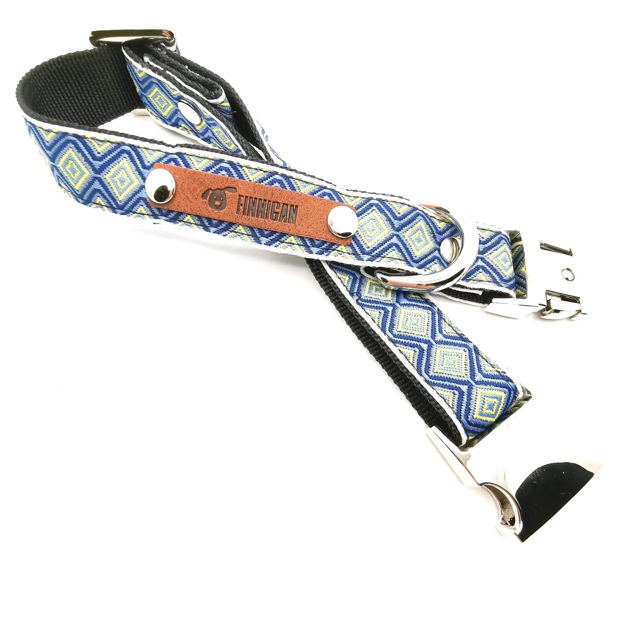 Finnigan Designer Dog Collar (Harlequin Collection) Medium