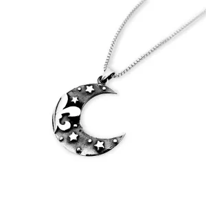 Fleur de Crescent Pendant