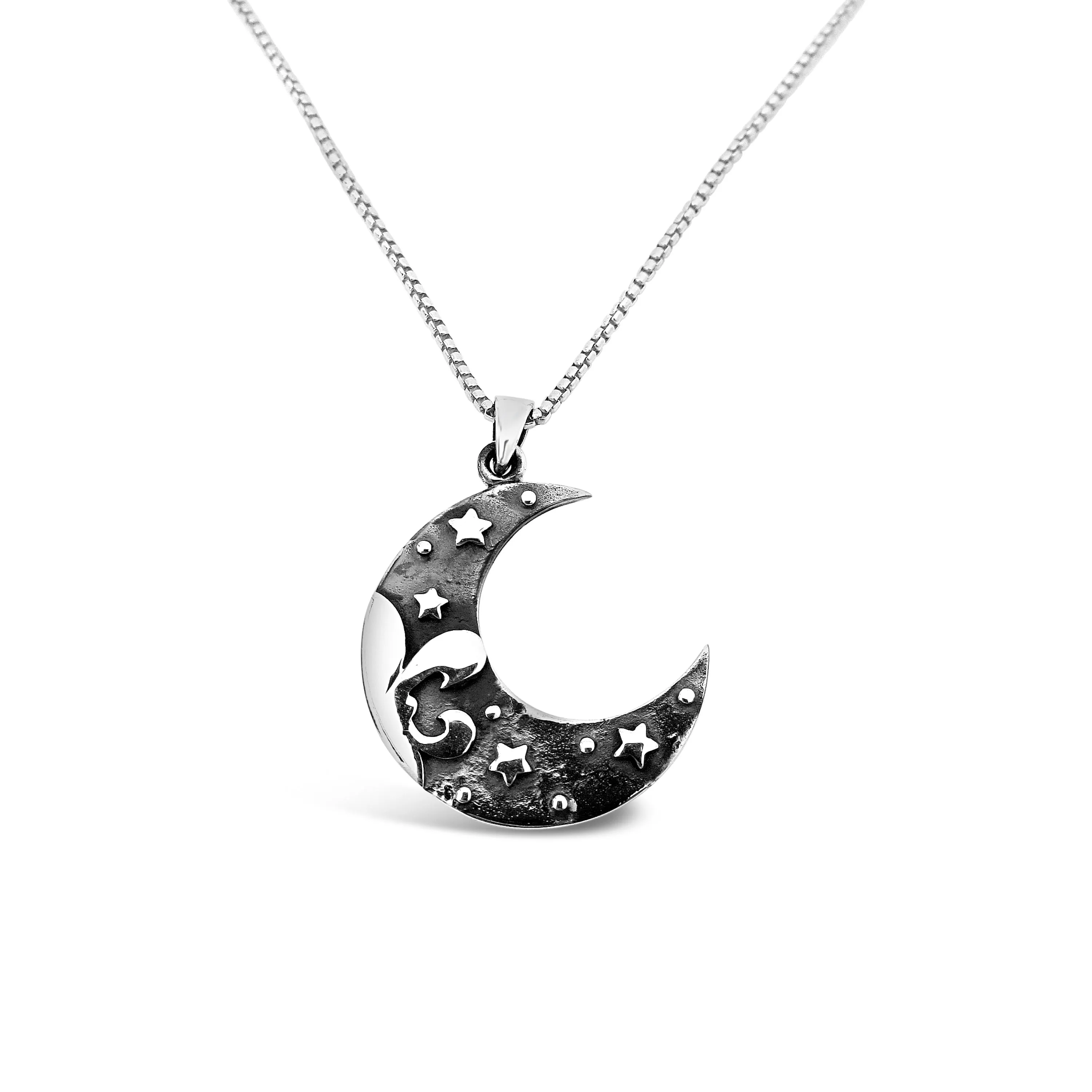Fleur de Crescent Pendant