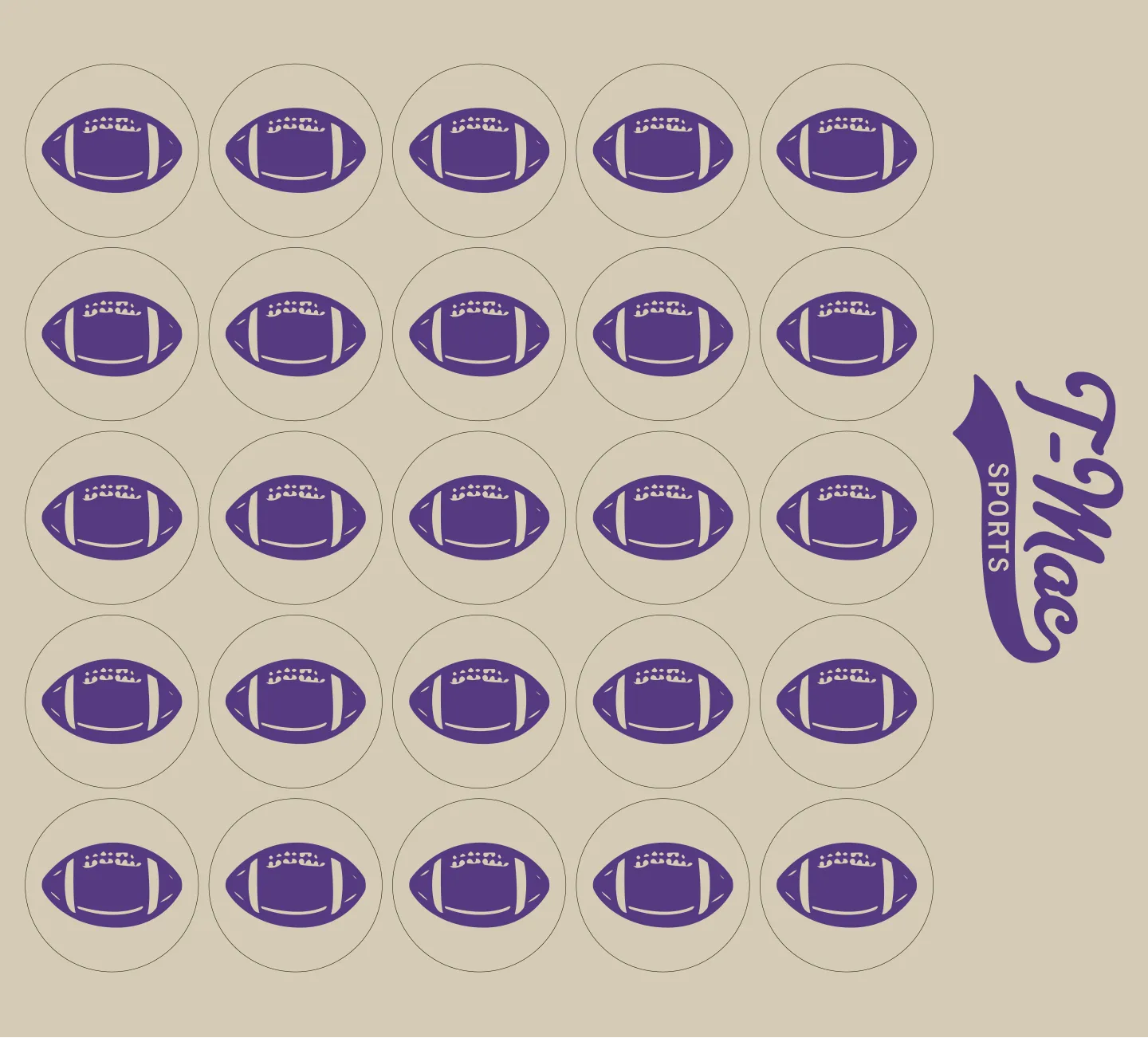 Football Mini Award Decals