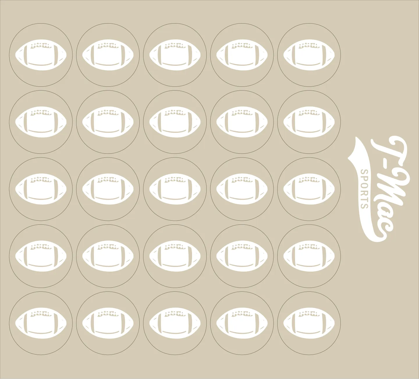 Football Mini Award Decals