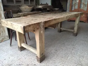French Antique - Table with one drawer