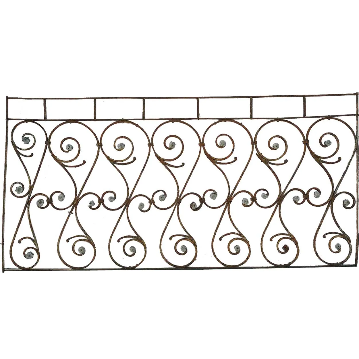 French Colonial Wrought Iron Balcony Railing