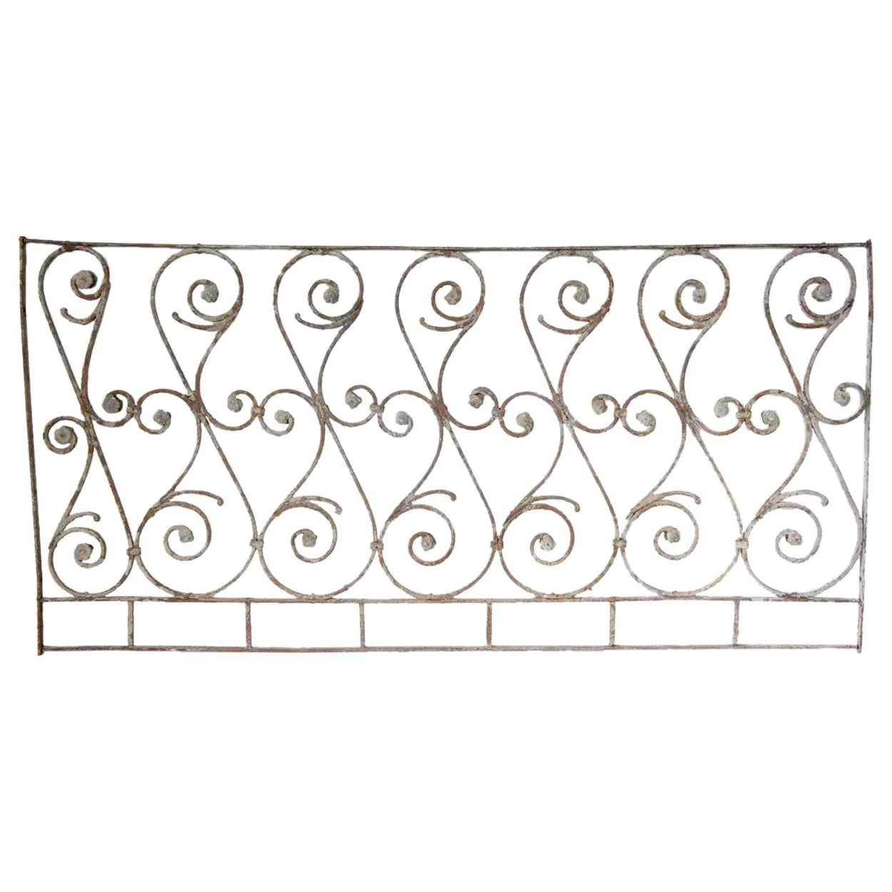 French Colonial Wrought Iron Balcony Railing